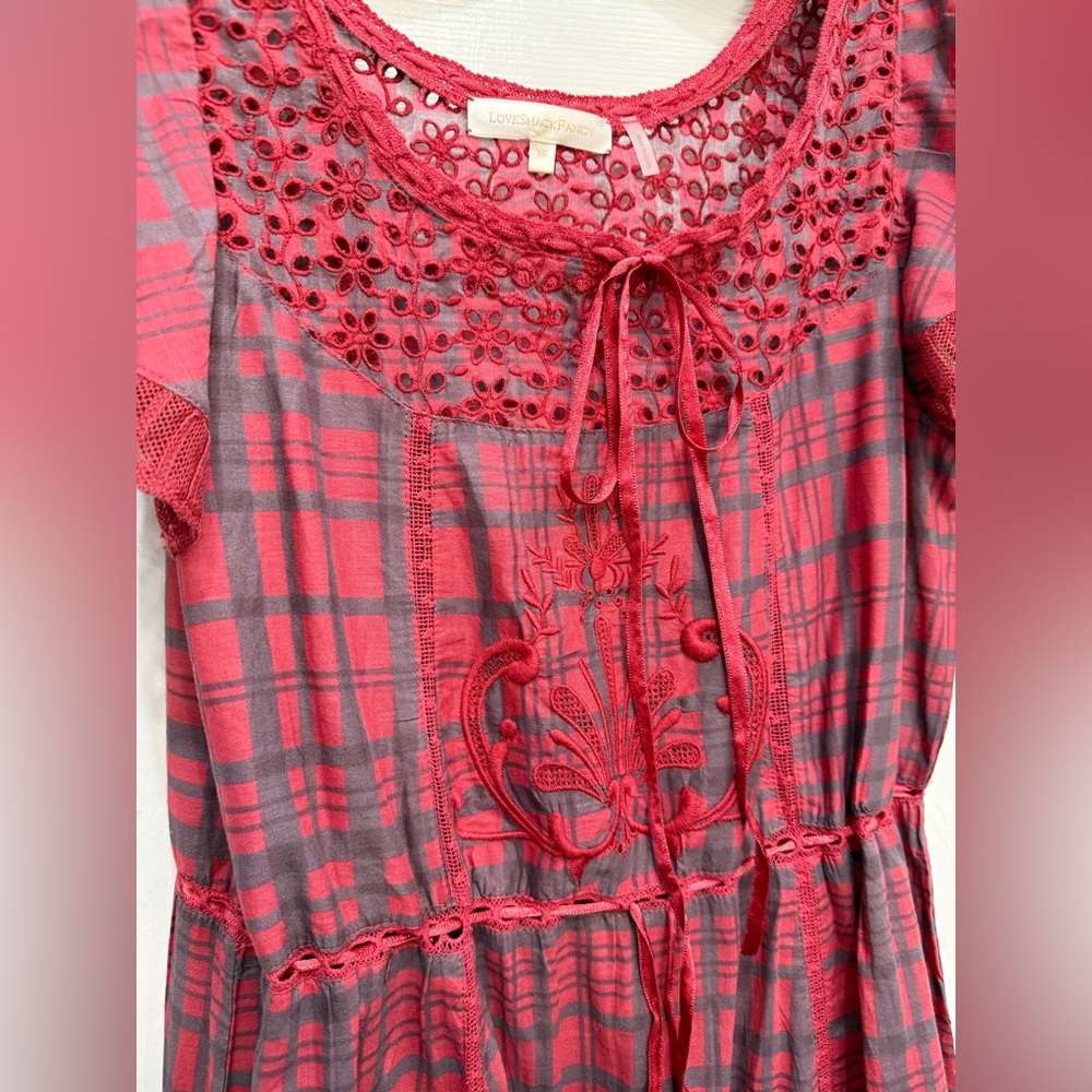 Loveshackfancy holiday night gown xs